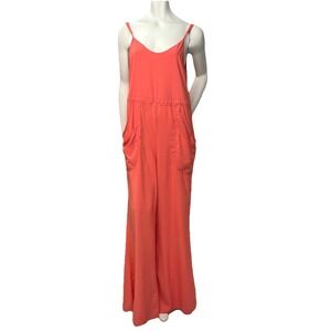 Arahna Australia Wide Leg‎ Jumpsuit Coral Pink Vacaycore Resortwear Womens 10